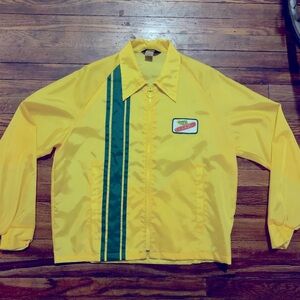 Dekalb Large made in USA vintage Yellow and Green Men's Jacket gently used